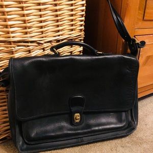 COACH Vintage Leather Briefcase/Messenger Bag